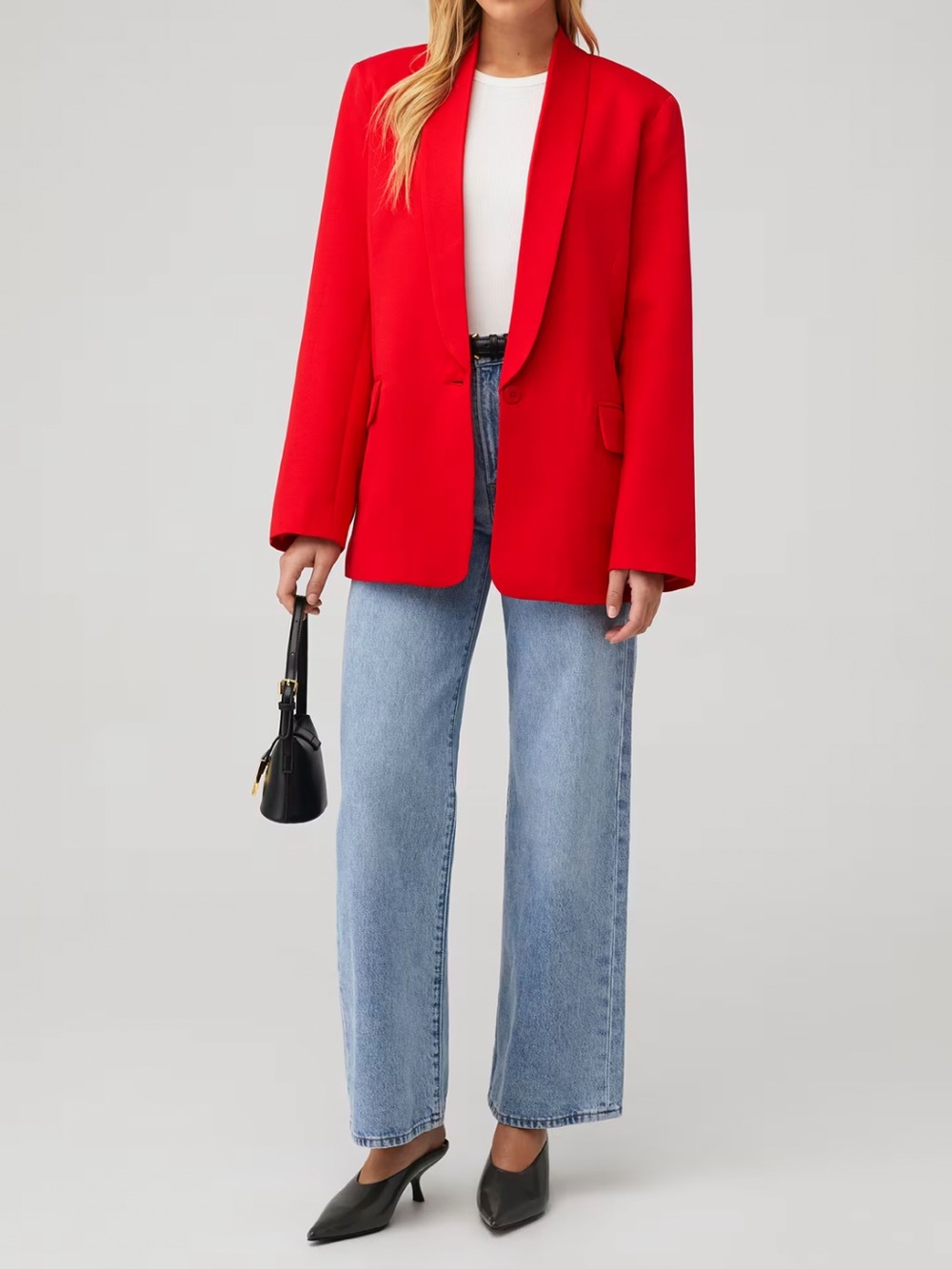 NEW LAMARQUE Red Blazer Size Large $350